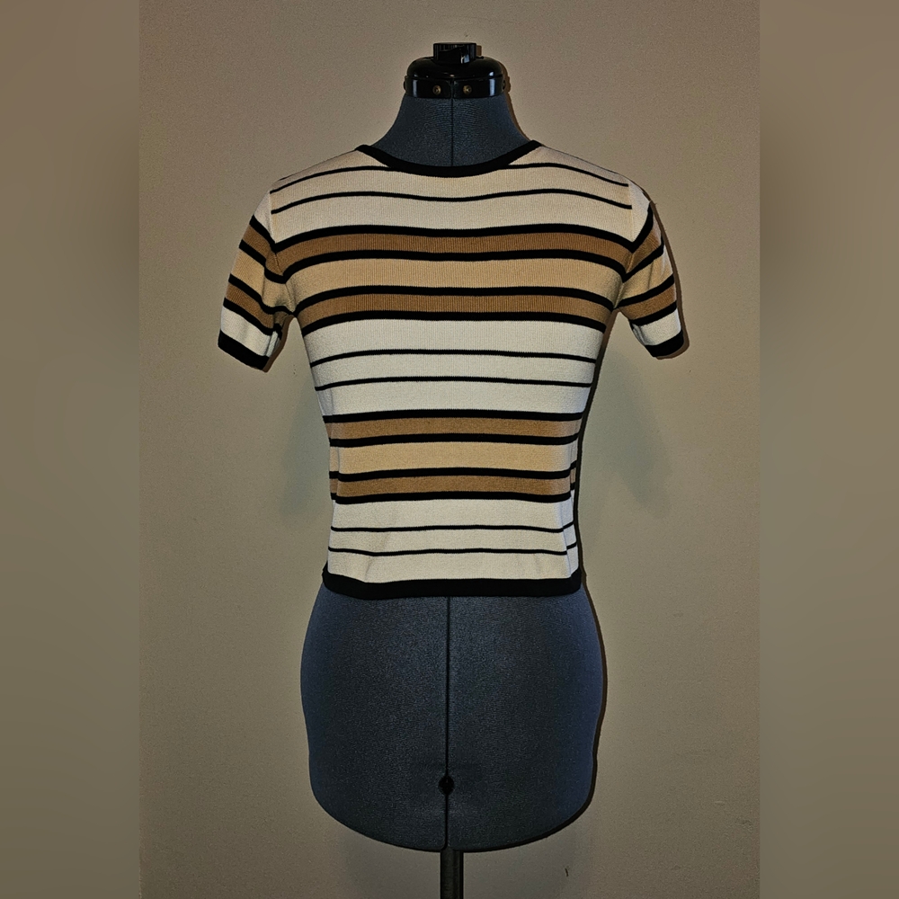 Striped Short Sleeve Top